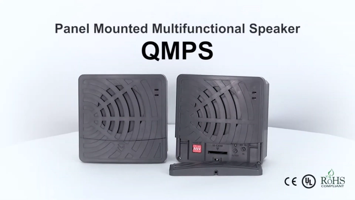 Qlight Panel Mounted Multifunctional Speaker, QMPS